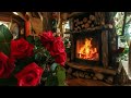 Fireplace Burning In A Cozy Treehouse | Background Sound, Cozy Ambience, Relaxing