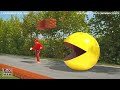 Mario vs Pac-Man in Real Life