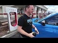 The FIRST Ford Mach-E road trip using Tesla Superchargers & NACS adapter!