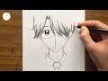 Easy anime drawing | How to draw anime step by step|| Easy drawing for beginners | Drawing pictures