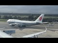 Thrilling taxi to runway: Air China 747