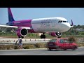 REJECTED TAKEOFF at Skiathos | Wizz Air Airbus A321neo [with ATC Audio) | 2x Jetblast & Takeoff [4K]