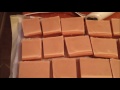 Cutting a huge Batch of homemade soap (Citrus Splash)