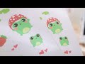 Printing stickers at home 🐸 unboxing my new budget friendly printer (aesthetic)
