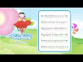 Dream Land - Nursery rhyme piano sheet music - PonyRang TV Kids Play