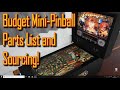 Budget Mini-Pinball Parts Sourcing & Costs!