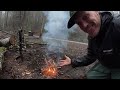 Bushcraft Smoker for Fresh Caught Mountain Trout! [Mountain Catch Cook Camp]