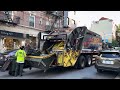 Action Carting Pete 520 McNeilus Rear Loader Garbage Truck Packing NYC Commercial Trash