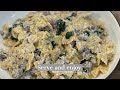 Creamy Spinach Sausage Pasta with Ricotta Cheese. Easy weeknight dinner.