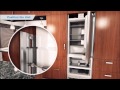 SubZero refrigerator installation 3D animation