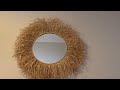 Rafya Ayna Nasıl Yapılır? /Raffia Mirror / Bohemian Decor / Kendin Yap /DIY