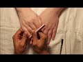 Intimate Whispering Hand Massage: Relaxing ASMR Session with My Husband