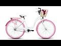 Goetze Colours 28 Zoll Fahrrad Citybike Stadtrad Damenfahrrad Retro Weiß und Rosa