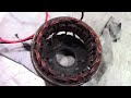 Alternator rebuild : bearings and brushes   Alternateur remise en état : roulements et charbons