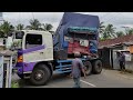 Proses Putar Balik Truk Trailer Korban Salah Info Jembatan Kali Mengaji Banyumas PART2