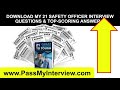 SAFETY OFFICER Interview Questions & Answers | (HSE Safety Officer Questions & Answers!)