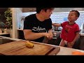 Cutting Fruits Funny Moments me vs my brother vs my dad