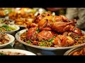 Special Recipe: Whole Fried Chicken with Black Bean Noodles! Street Food