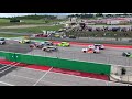 2021 NASCAR Xfinity race at Circuit of the Americas restart up to turn 1.