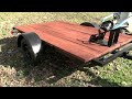 Restoring an Old Motorcycle Trailer After Years of Sitting