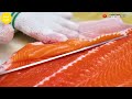 What is the process of raising billions of salmon every day in Korea? | fish factory