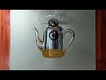 3D Art So Hyper realistic that.....😱 Teapot Drawing ||art||