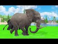 Paint Animals Duck,Tiger,Cow,Lion,Buffalo,Gorilla,Elephant,Dinosaur Fountain Crossing Animal Game Ne