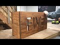 Custom Address Sign with Backlight // How-To // Woodworking