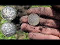 Metal detecting around basketball court in East Tennessee park.   | Minelab Equinox 900.