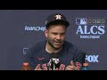 Jose Altuve Reacts to Astros & Rangers Benches Clearing, Adolis Garcia Reaction & Clutch GM5 Homer