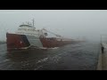 Canal Rollers almost surpassing the Freeboard on the John G Munson! Departing Duluth with Iron Ore