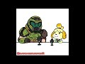 Doomguy attempt to sing Bubblegum for Isabelle