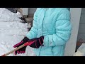 satisfying ASMR sounds on the snow
