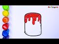 How To Draw Paint Bucket | Painting & Coloring For Kids | Funny Drawing For Kids