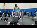 Big Luke incline pressing 365 pounds