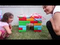 Elif Öykü ve Masal Köpeğine Kulübe Yaptı - Kids made Toy House for his Dog Pretend Play Fun Kid