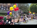 Disneyland 67th Anniversary FULL Calvacade performance 2022 at the castle and Main St USA