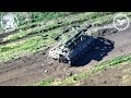 Bradley destroys T-80 tank with TOW missile as Ukraine 47th Brigade battle Russia near Avdiivka