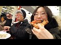 NYC NOODLES & PIZZA 🍕 FOOD TOUR of Chelsea Market, New York City