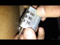 Master lock 3 wheel combo decoded (easy)