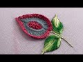 Beautiful 3D flower design|latest hand embroidery|Kadhai design