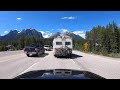 Driving from Banff to Lake Louise through the Canadian Rocky Mountains 🇨🇦