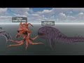 3D Sea Monsters Size Comparison | BLOOP Vs EL GRAN MAJA Vs SCP 169 || 3D Animation 🐉🐲⚓🦑🦐
