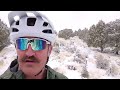 75 Hard - Day 3 - Snowy Mountain Biking with Happii! #75hard #75hardchallenge