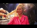 Toni Garrn Backstage at the Victoria's Secret Fashion Show