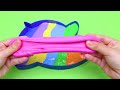 Satisfying ASMR | How to Make Rainbow Fish Bathtub by Mixing SLIME in Rainbow Eggs CLAY Coloring