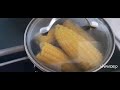 Steam sweet corn #corn #sweetcorn