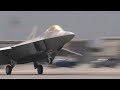 F-22 Raptor (200$ Million) Take-Off and Landing on the runway  - US Air Force