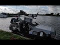 Pedal powered catamaran Delorean on the Norfolk Broads