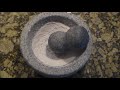Conditioning Granite Mortar and Pestle